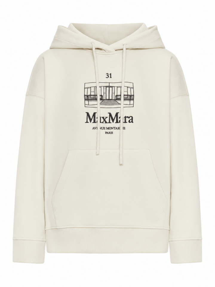 Off-White Graphic Print Hooded Sweatshirt